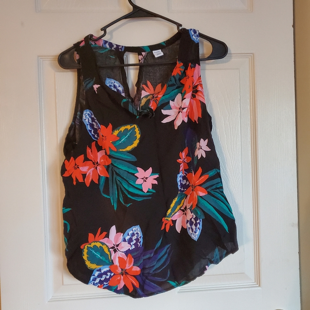 Old Navy Floral Blouse - Large Petite